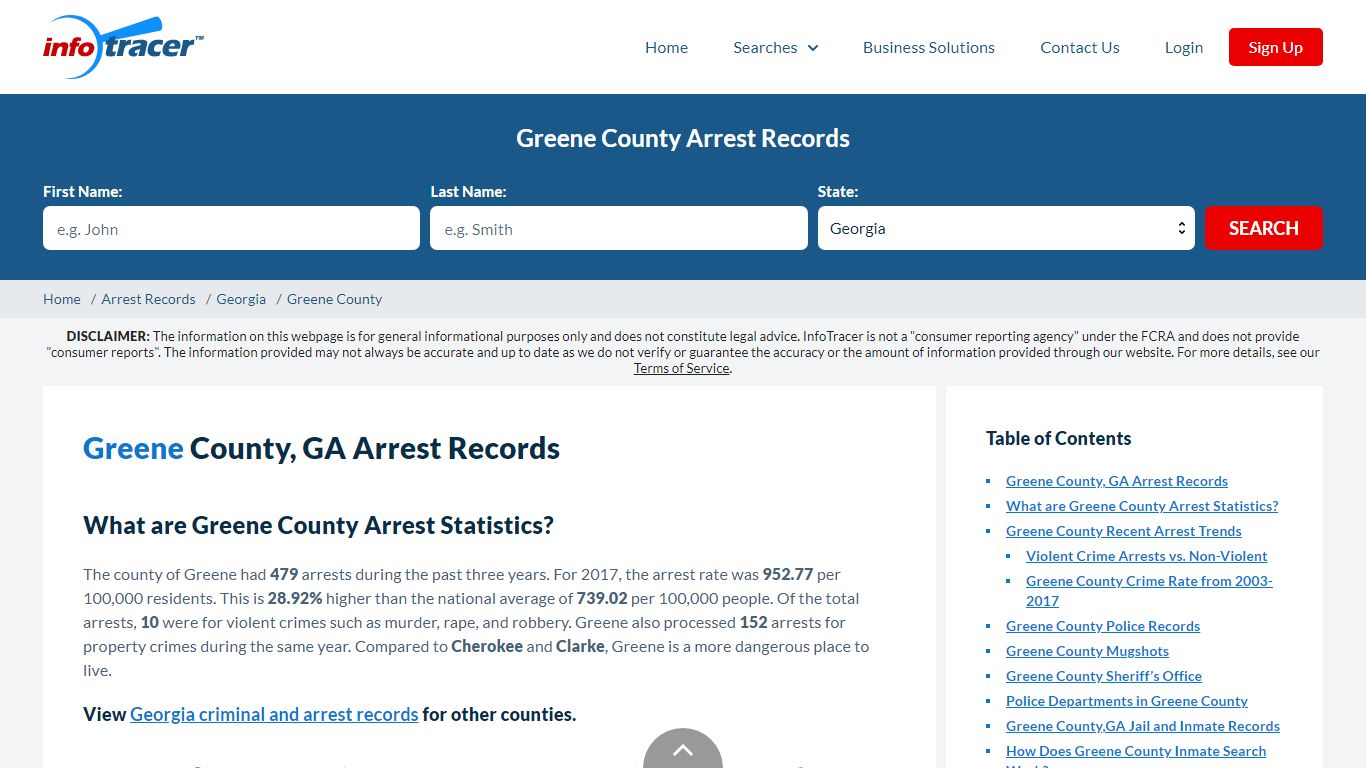 Greene County, GA Arrests, Mugshots & Jail Records - InfoTracer