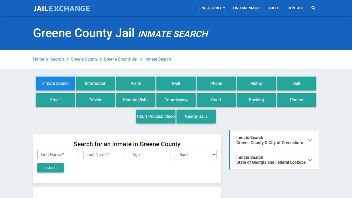 Greene County Jail, GA Inmate Search: Roster & Mugshots