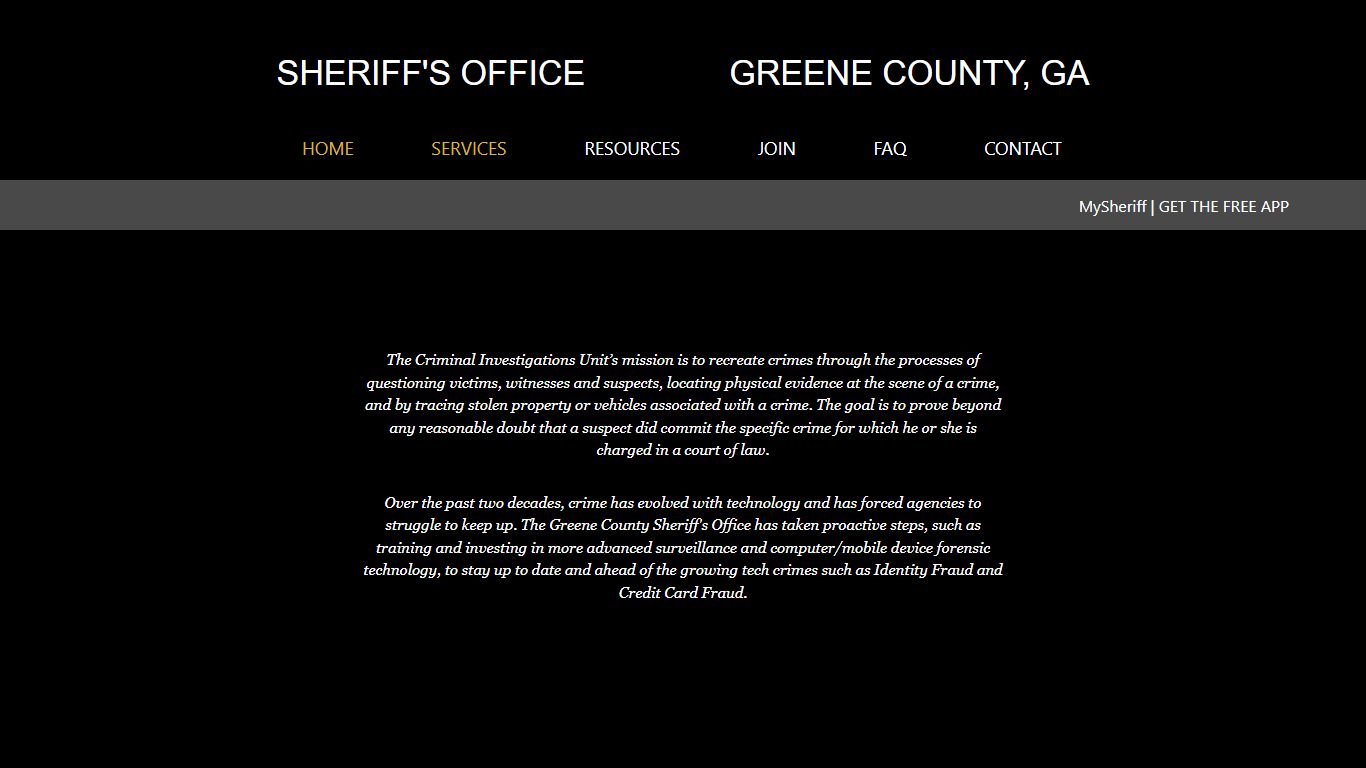 Sheriff's Office Greene County, GA | Official Website